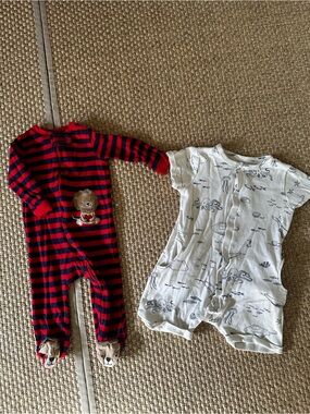 Baby Romper Bundle | Carter’s Footie + Petit Organic Cotton Romper